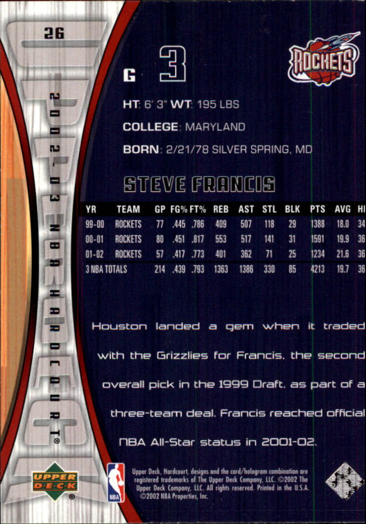 2002/2003 Hardcourt (Upper Deck) Basketball - Picture 53 of 239