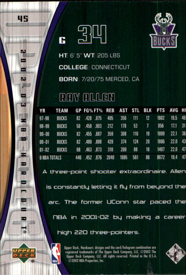 2002/2003 Hardcourt (Upper Deck) Basketball - Picture 91 of 239
