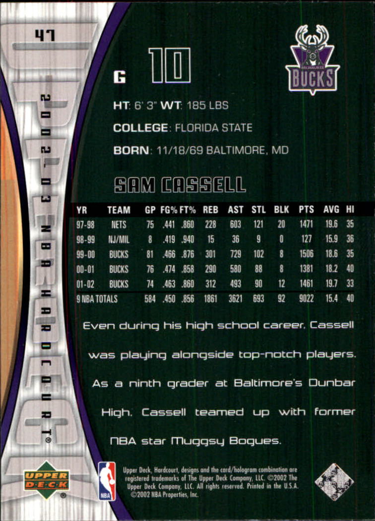 2002/2003 Hardcourt (Upper Deck) Basketball - Picture 95 of 239
