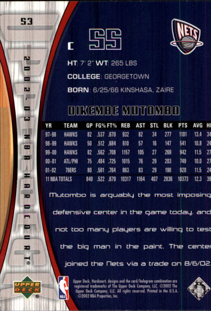 2002/2003 Hardcourt (Upper Deck) Basketball - Picture 107 of 239