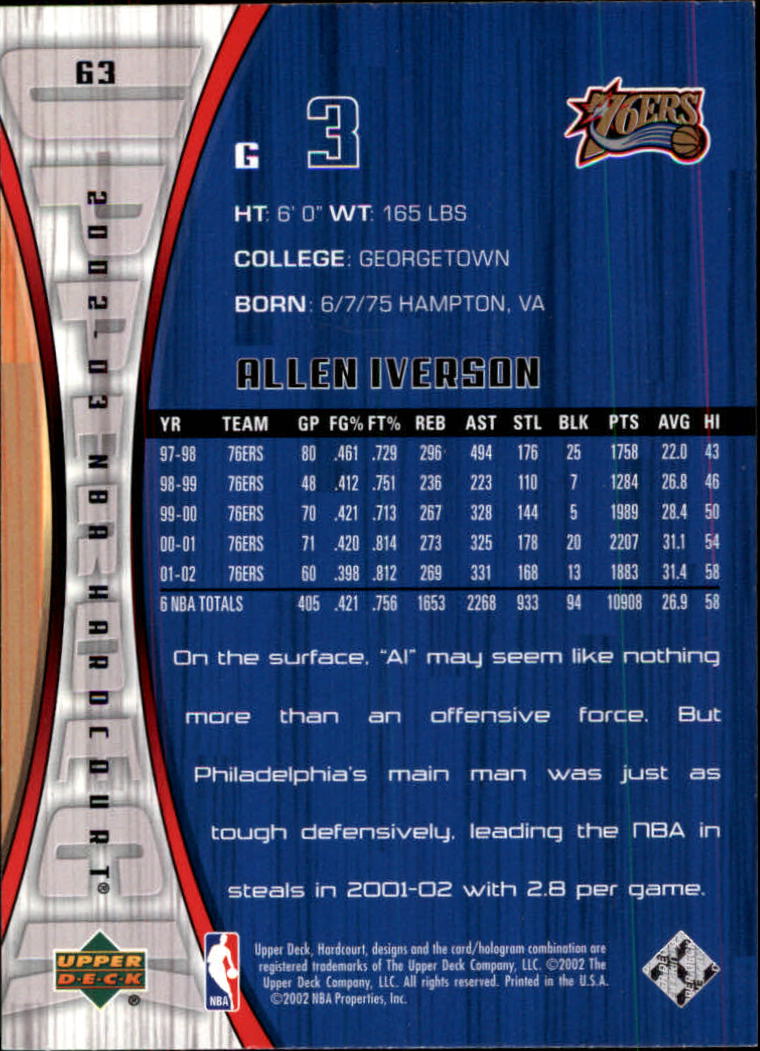 2002/2003 Hardcourt (Upper Deck) Basketball - Picture 127 of 239