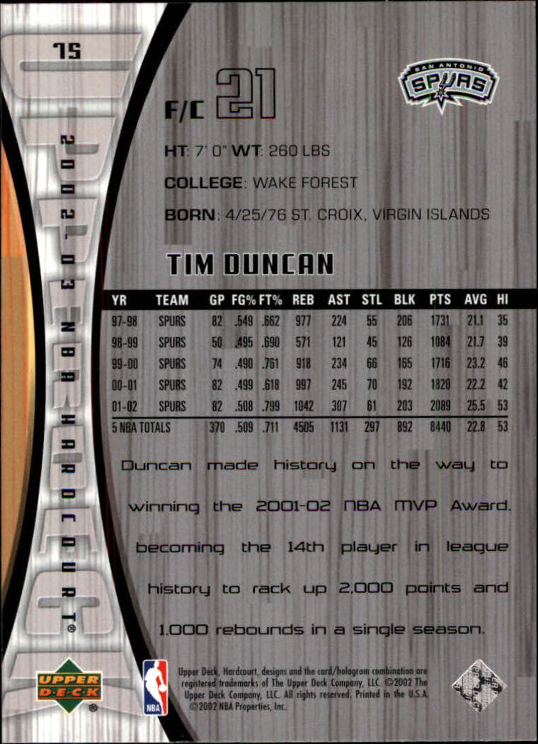 2002/2003 Hardcourt (Upper Deck) Basketball - Picture 151 of 239