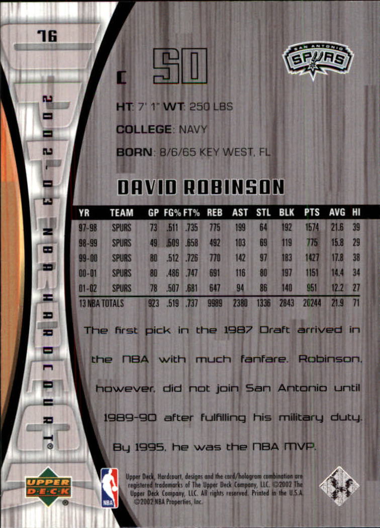 2002/2003 Hardcourt (Upper Deck) Basketball - Picture 153 of 239