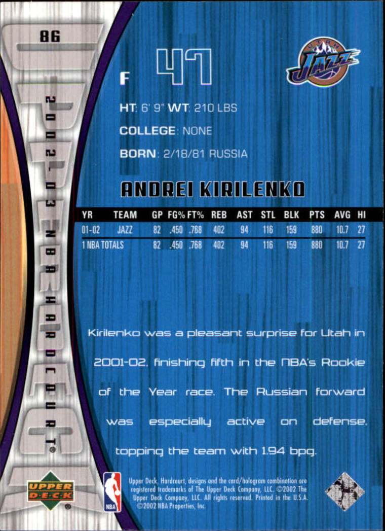 2002/2003 Hardcourt (Upper Deck) Basketball - Picture 173 of 239