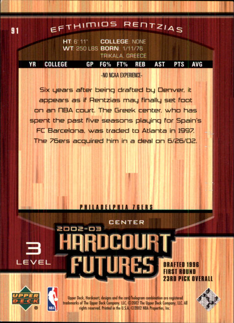 2002/2003 Hardcourt (Upper Deck) Basketball - Picture 183 of 239