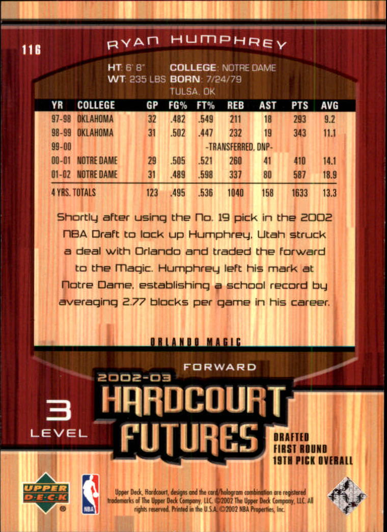 2002/2003 Hardcourt (Upper Deck) Basketball - Picture 213 of 239