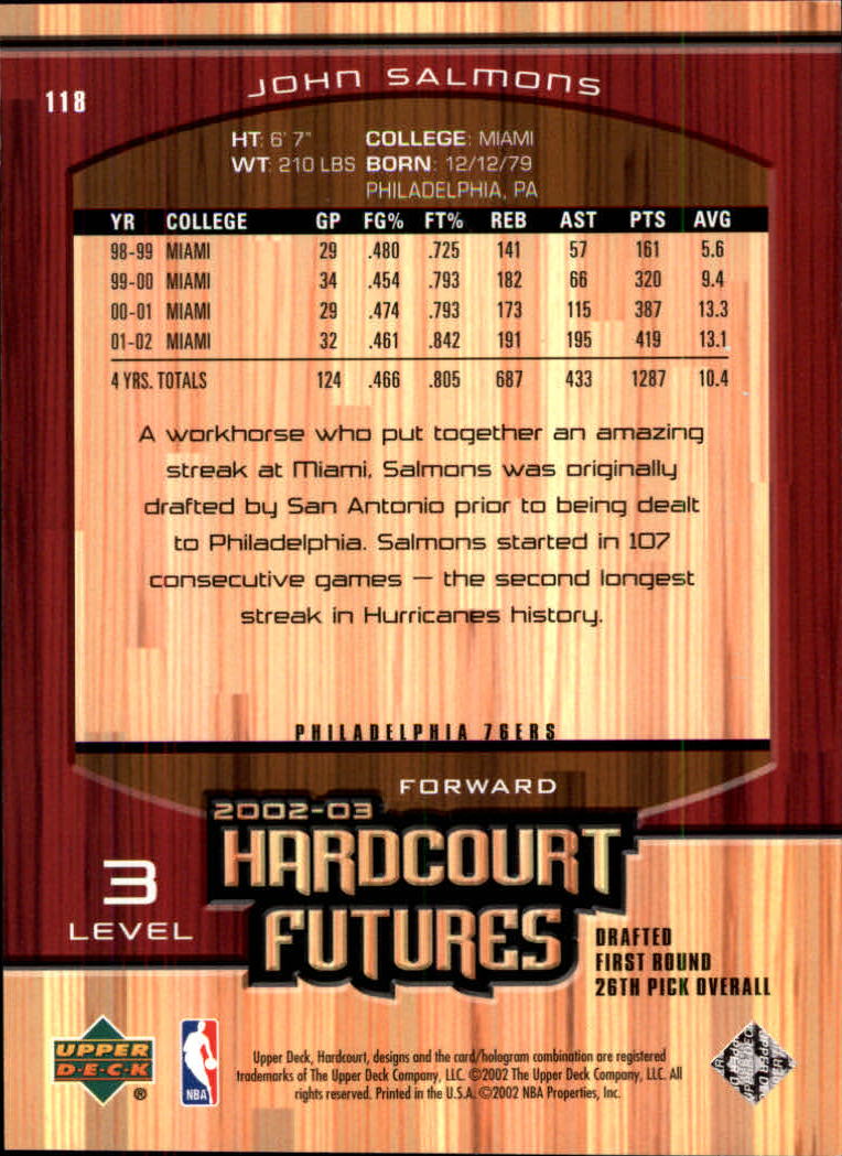 2002/2003 Hardcourt (Upper Deck) Basketball - Picture 217 of 239