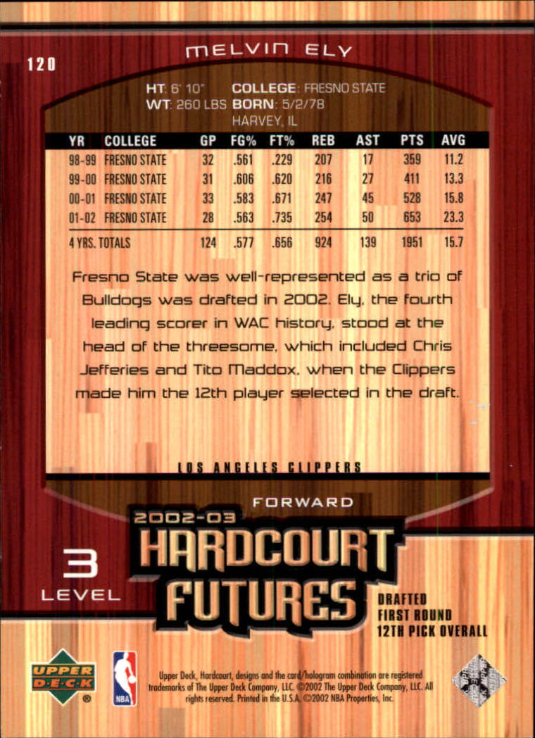2002/2003 Hardcourt (Upper Deck) Basketball - Picture 221 of 239