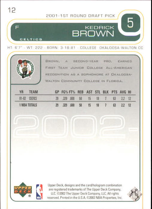 2002/2003 Upper Deck Basketball Part 1 Main Set Cards #1 to #260 - Picture 25 of 499