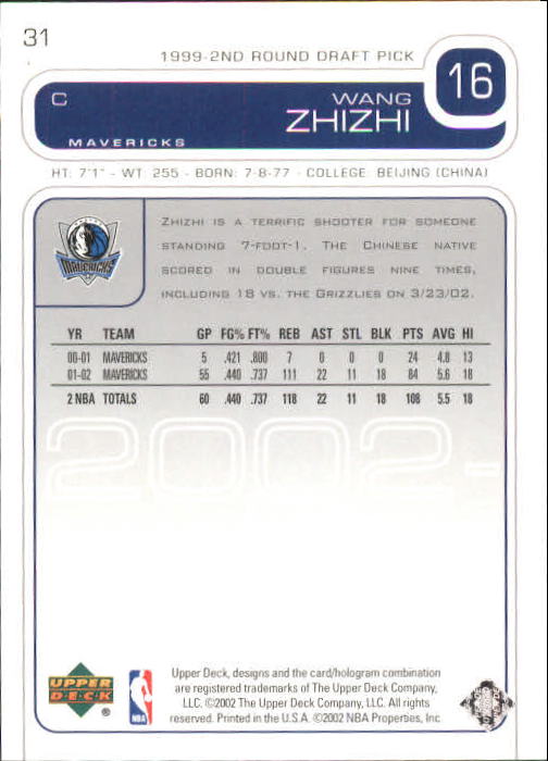 2002/2003 Upper Deck Basketball Part 1 Main Set Cards #1 to #260 - Picture 63 of 499