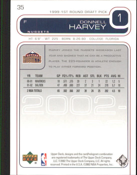 2002/2003 Upper Deck Basketball Part 1 Main Set Cards #1 to #260 - Picture 71 of 499