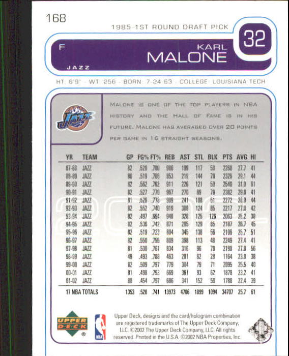 2002/2003 Upper Deck Basketball Part 1 Main Set Cards #1 to #260 - Picture 337 of 499