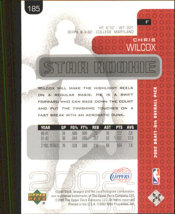 2002/2003 Upper Deck Basketball Part 1 Main Set Cards #1 to #260 - Picture 369 of 499