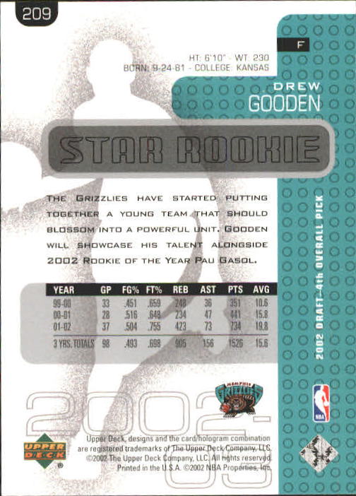 2002/2003 Upper Deck Basketball Part 1 Main Set Cards #1 to #260 - Picture 397 of 499