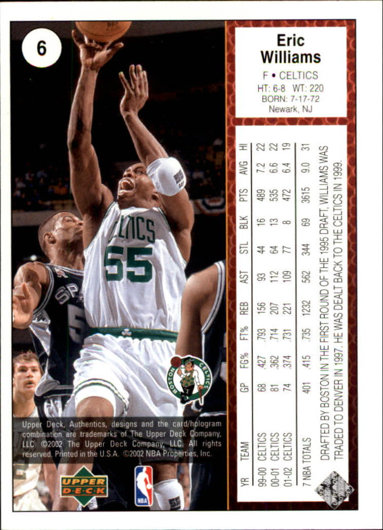 2002/2003 Authentics (Upper Deck) Basketball - Picture 364 of 374