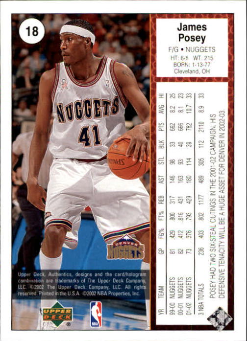 2002/2003 Authentics (Upper Deck) Basketball - Picture 340 of 374