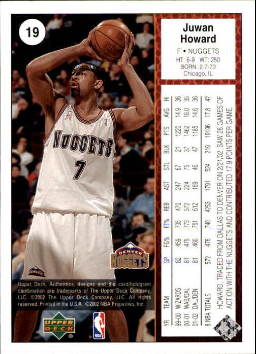 2002/2003 Authentics (Upper Deck) Basketball - Picture 338 of 374