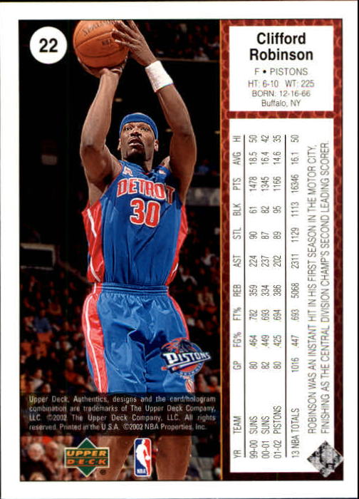 2002/2003 Authentics (Upper Deck) Basketball - Picture 332 of 374