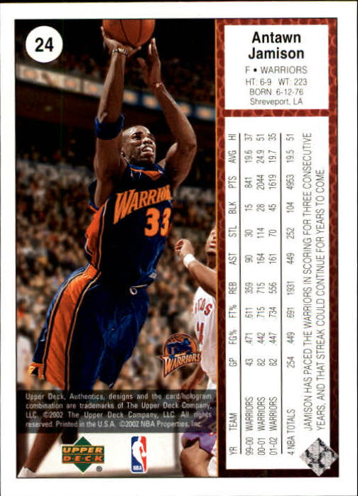 2002/2003 Authentics (Upper Deck) Basketball - Picture 328 of 374