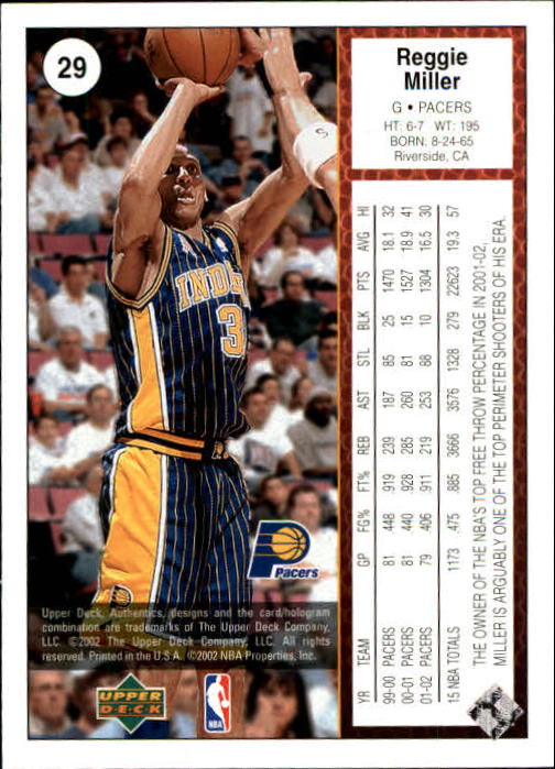 2002/2003 Authentics (Upper Deck) Basketball - Picture 318 of 374