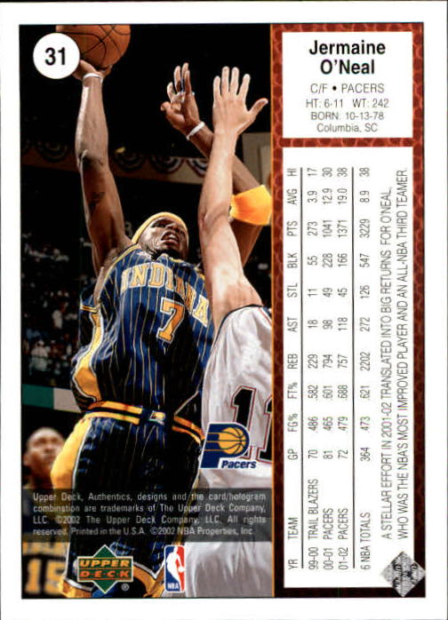 2002/2003 Authentics (Upper Deck) Basketball - Picture 314 of 374