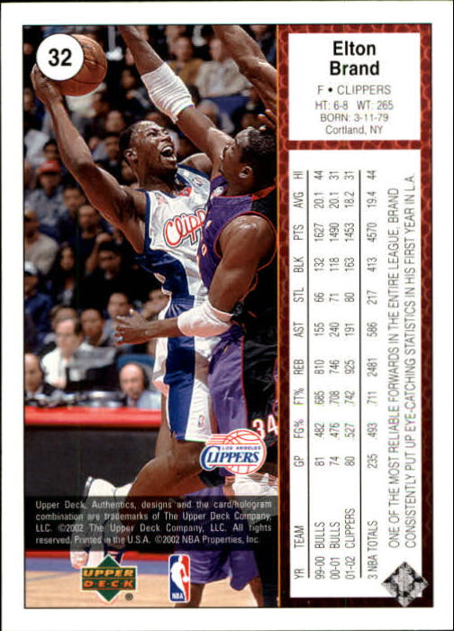 2002/2003 Authentics (Upper Deck) Basketball - Picture 312 of 374
