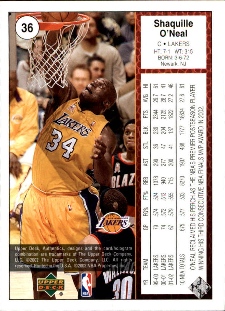 2002/2003 Authentics (Upper Deck) Basketball - Picture 304 of 374