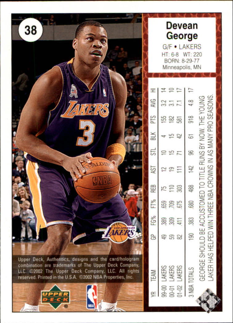 2002/2003 Authentics (Upper Deck) Basketball - Picture 300 of 374