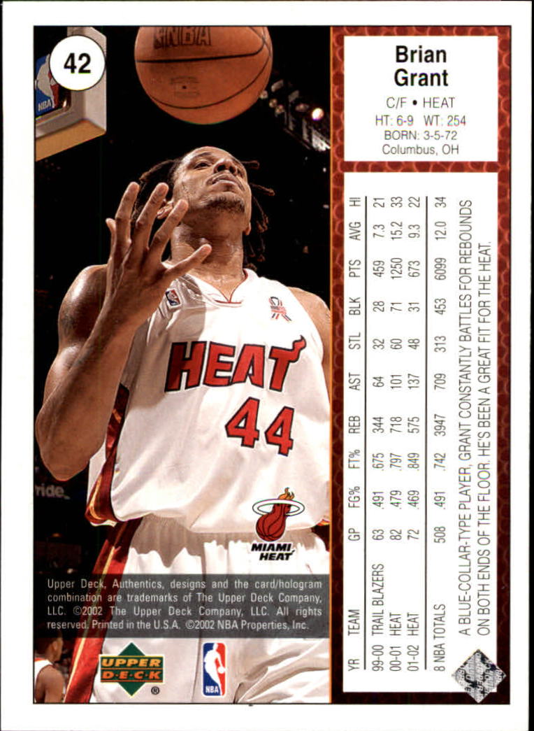 2002/2003 Authentics (Upper Deck) Basketball - Picture 292 of 374