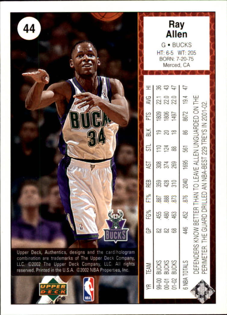 2002/2003 Authentics (Upper Deck) Basketball - Picture 288 of 374