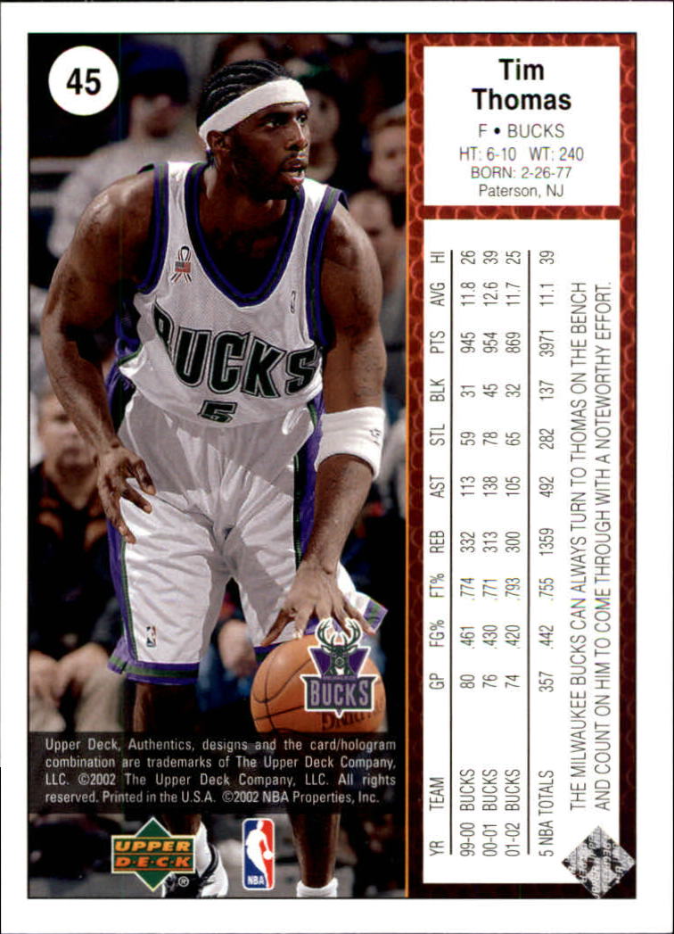 2002/2003 Authentics (Upper Deck) Basketball - Picture 286 of 374