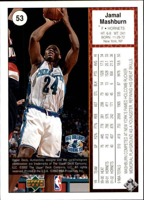 2002/2003 Authentics (Upper Deck) Basketball - Picture 270 of 374