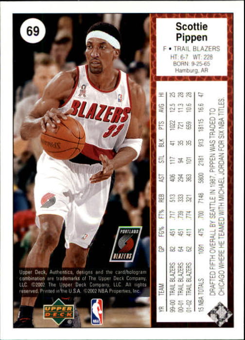 2002/2003 Authentics (Upper Deck) Basketball - Picture 238 of 374