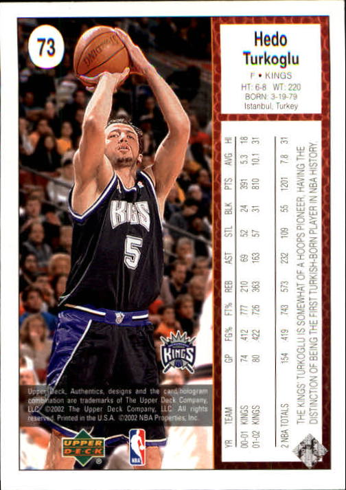 2002/2003 Authentics (Upper Deck) Basketball - Picture 230 of 374