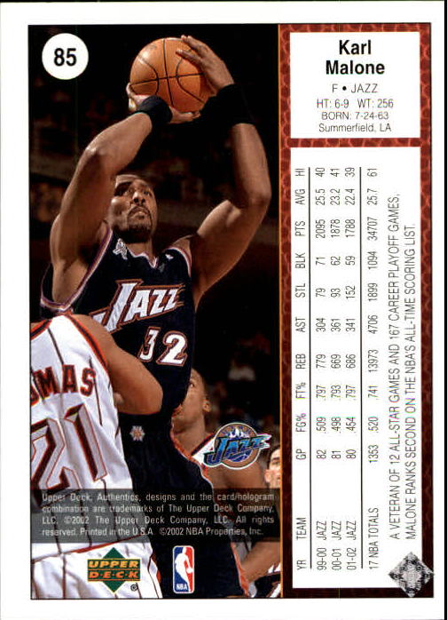 2002/2003 Authentics (Upper Deck) Basketball - Picture 206 of 374