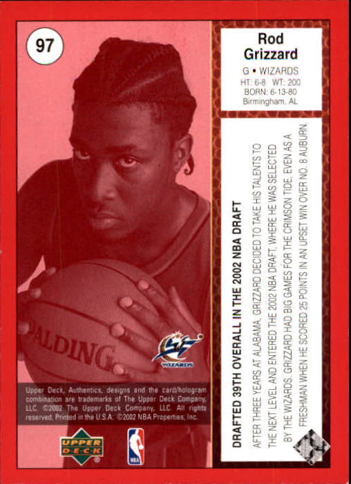 2002/2003 Authentics (Upper Deck) Basketball - Picture 186 of 374