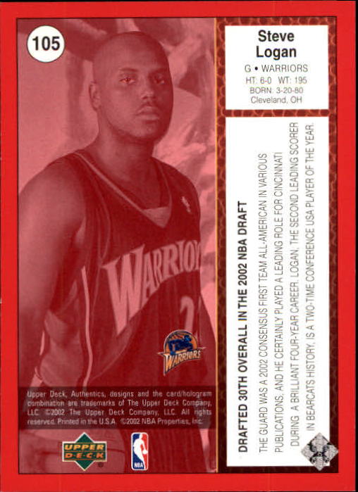 2002/2003 Authentics (Upper Deck) Basketball - Picture 170 of 374
