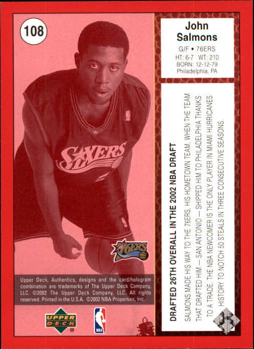 2002/2003 Authentics (Upper Deck) Basketball - Picture 166 of 374