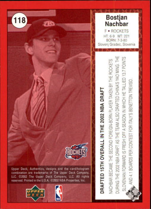 2002/2003 Authentics (Upper Deck) Basketball - Picture 150 of 374