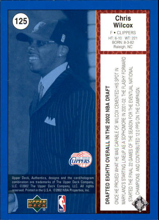 2002/2003 Authentics (Upper Deck) Basketball - Picture 138 of 374