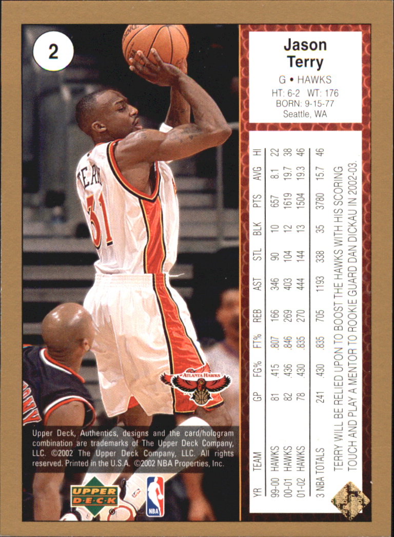 2002/2003 Authentics (Upper Deck) Basketball - Picture 130 of 374