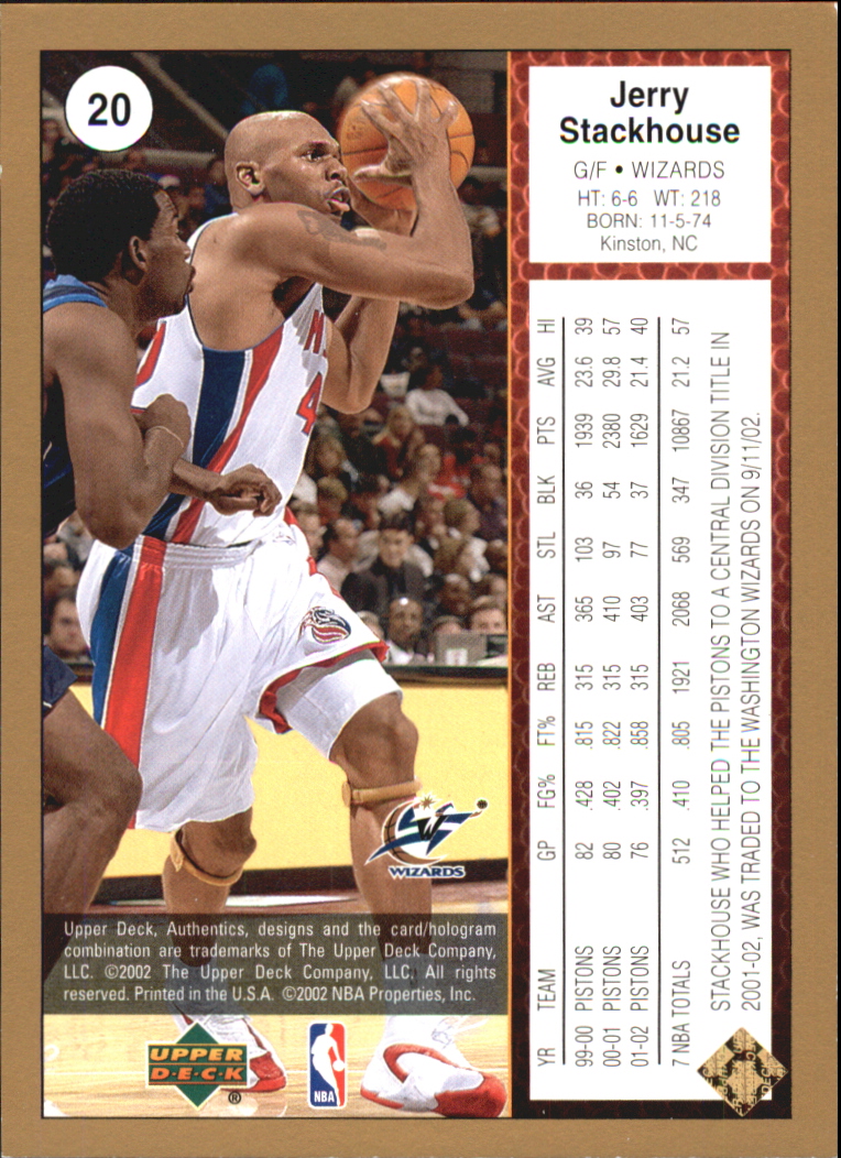 2002/2003 Authentics (Upper Deck) Basketball - Picture 106 of 374
