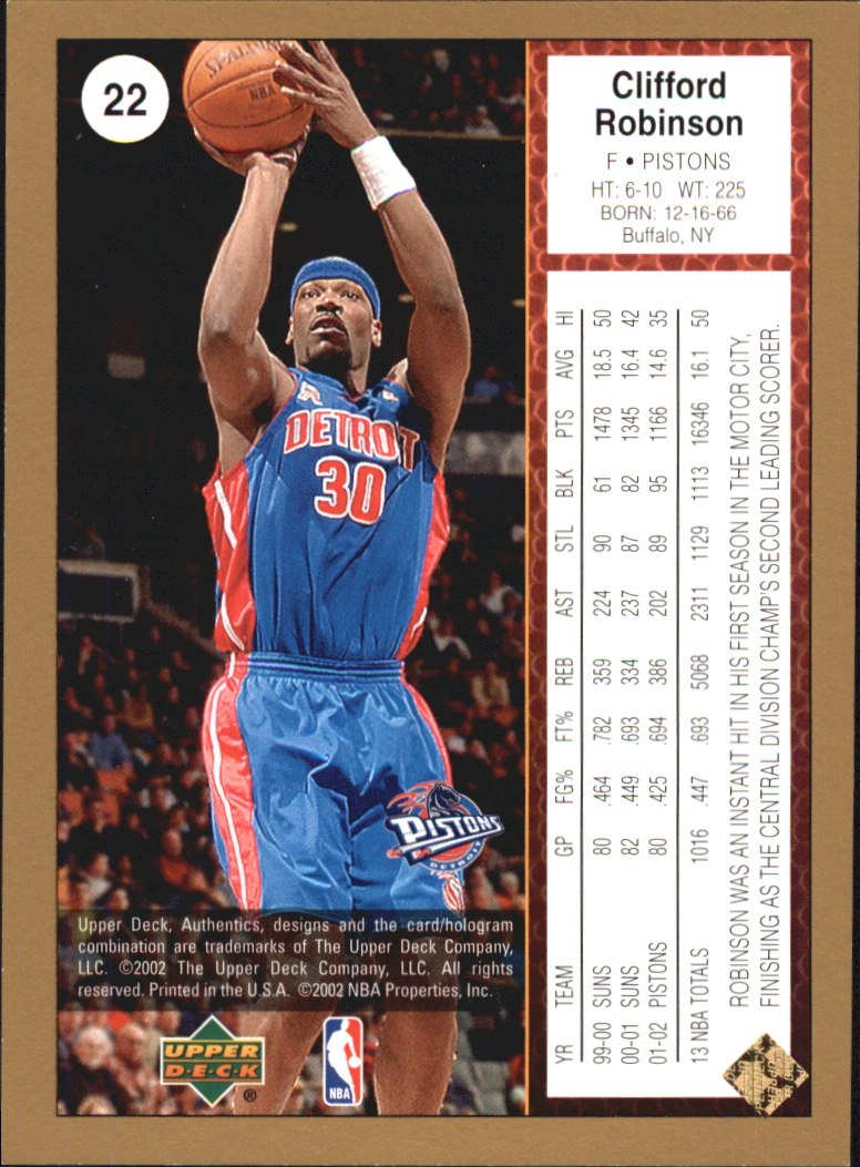 2002/2003 Authentics (Upper Deck) Basketball - Picture 102 of 374