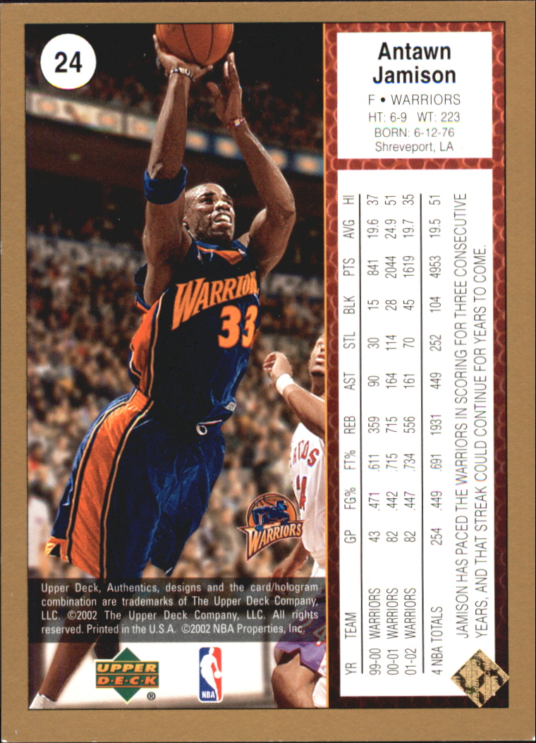 2002/2003 Authentics (Upper Deck) Basketball - Picture 100 of 374
