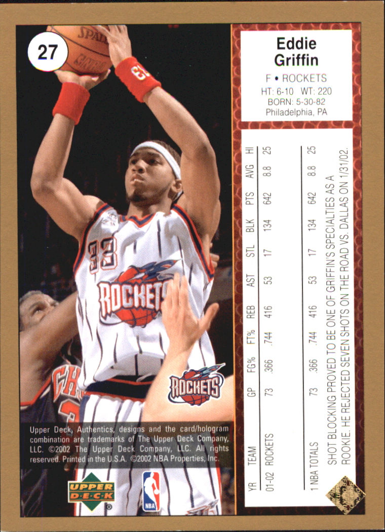 2002/2003 Authentics (Upper Deck) Basketball - Picture 96 of 374