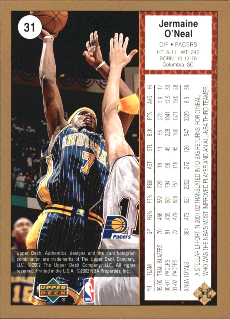 2002/2003 Authentics (Upper Deck) Basketball - Picture 92 of 374