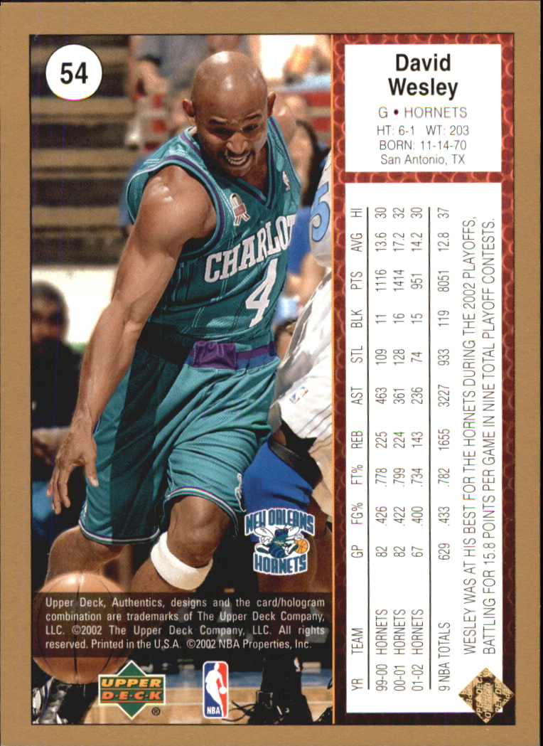 2002/2003 Authentics (Upper Deck) Basketball - Picture 70 of 374