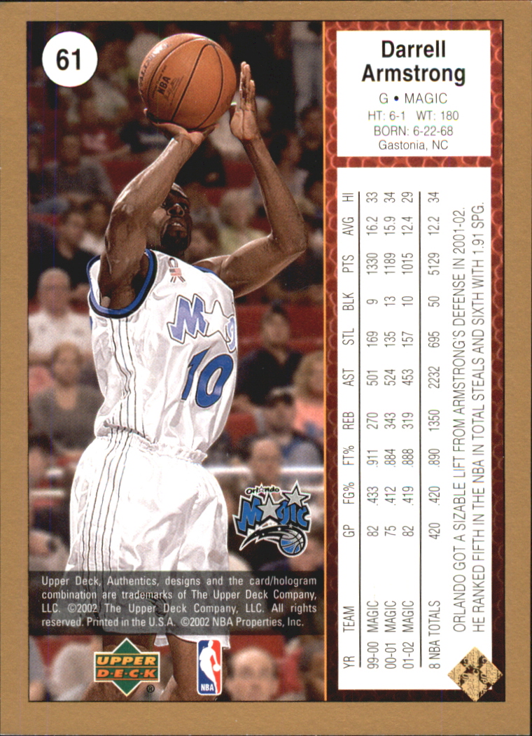 2002/2003 Authentics (Upper Deck) Basketball - Picture 63 of 374