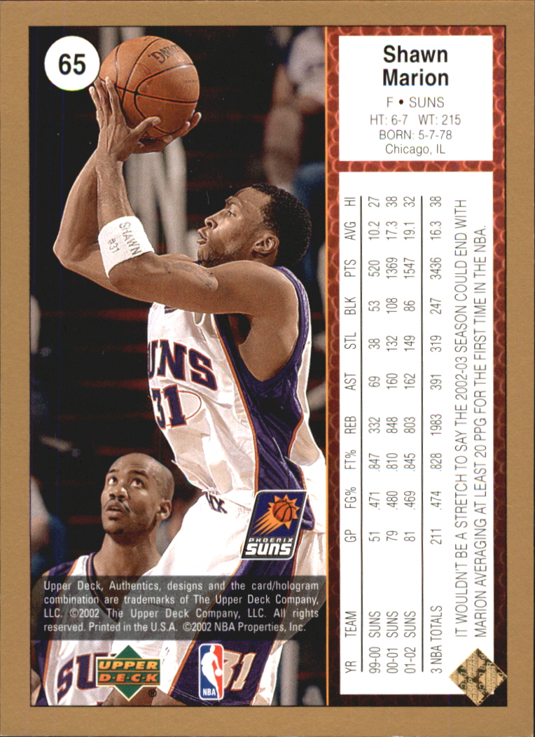 2002/2003 Authentics (Upper Deck) Basketball - Picture 57 of 374