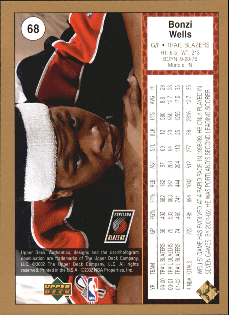 2002/2003 Authentics (Upper Deck) Basketball - Picture 55 of 374